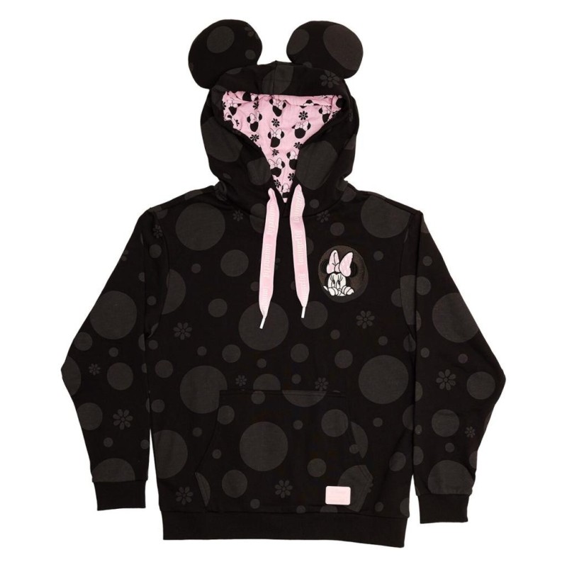 DISNEY - Minnie "Floral Rock the Dots" - Hoodie Unisex Loungefly (L) 