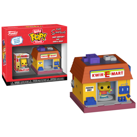 LES SIMPSONS - Bitty Pop Town - Bart Simpson et Kwik-E-Mart 