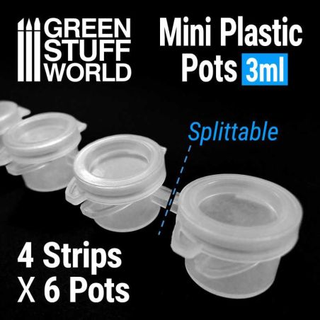 24x Pot de Melange Vides 3 ml