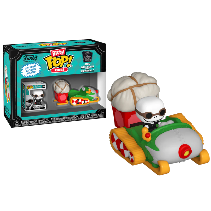 NBX - Bitty Pop Ride - Jack Skellington with Snowmobile 