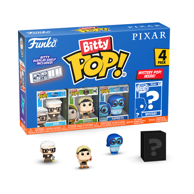 PIXAR - Bitty Pop 4 Pack 2.5cm - Là-Haut 