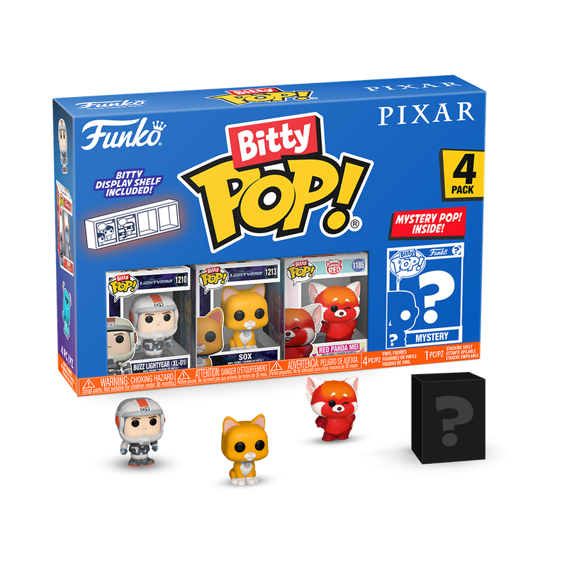 PIXAR - Bitty Pop 4 Pack 2.5cm - L'Eclair 