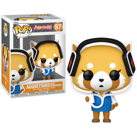AGGRETSUKO - POP Sanrio N° 97 - Aggretsuko Avec Ecouteurs 