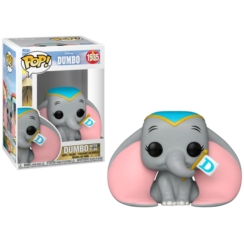 DUMBO - POP Disney N° 1535 - Dumbo avec drapeau 