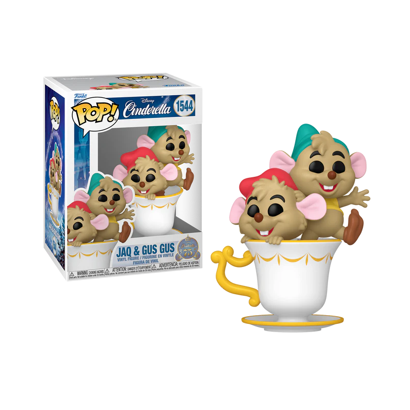 CENDRILLON 75EME ANNIVERSAIRE - POP Disney N° 1544 - Jac et Gus 