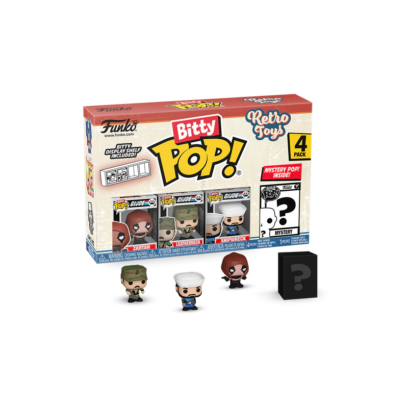 RETRO TOYS - Bitty Pop 4 Pack 2.5cm - GI Joe 