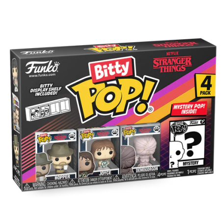 STRANGER THINGS - Bitty Pop 4 Pack 2.5cm - Hopper 