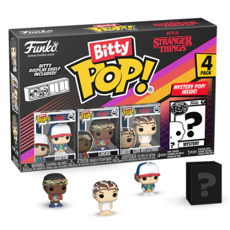 STRANGER THINGS - Bitty Pop 4 Pack 2.5cm - Dustin 