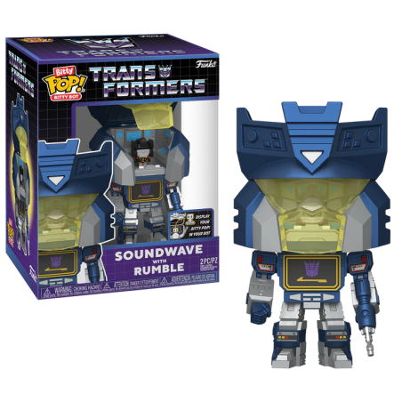 TRANSFORMERS - Bitty Bots - Soundwave avec Rumble 