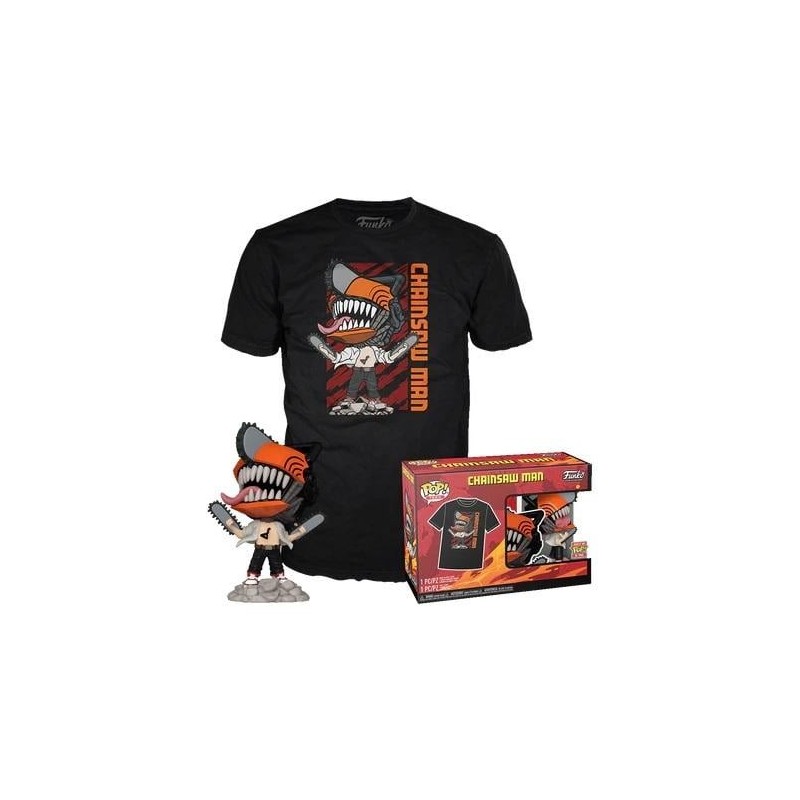 CHAINSAW MAN - POP N° 1804 - Chainsaw Man + T-shirt (L) 
