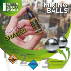 Billes Agitateurs en acier inoxydable 8mm pour mélanger la peinture 2
