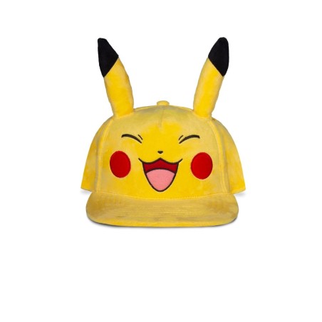 POKEMON - Pikachu Très Heureux - Casquette Novelty Plush 