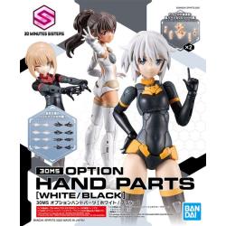 30MS - Option Hand Parts (White / Black) - Model Kit 2