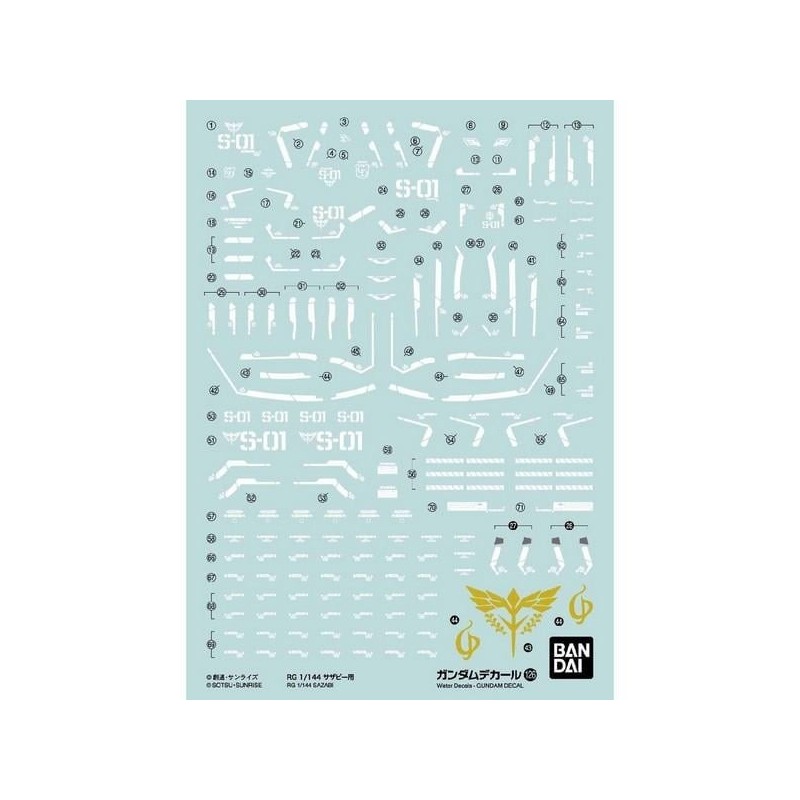 GUNDAM - Gundam Decal 126 RG 1/144 Sazabi - Model Kit 
