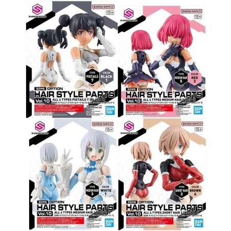 30MS - Option Hair style parts Vol.10 All 4 types - Model Kit 