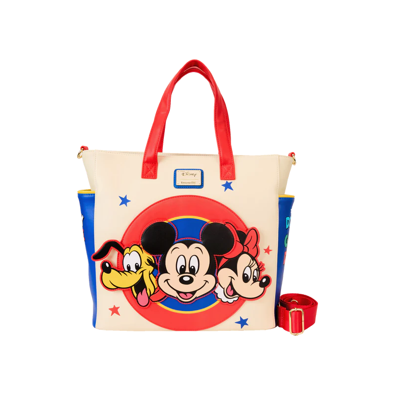 DISNEY -Mickey & Amis -Mini sac à dos & Tote Bag convertible Loungefly 
