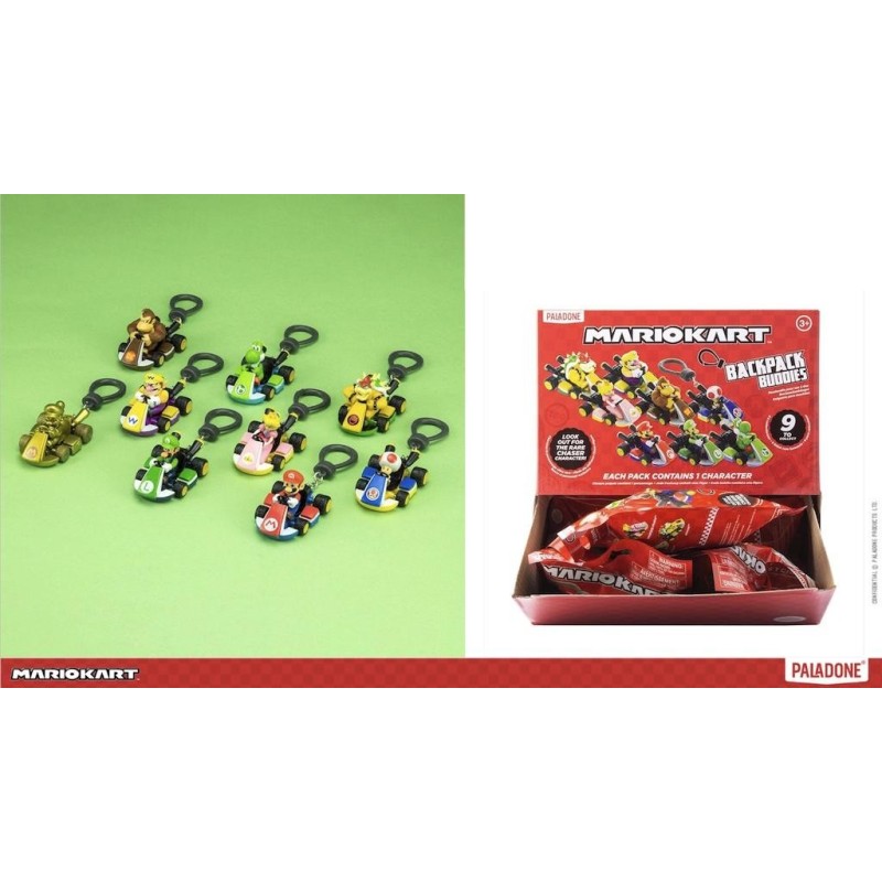 SUPER MARIO - Mario Kart - Backpack Buddies (Display 24 Pcs) 