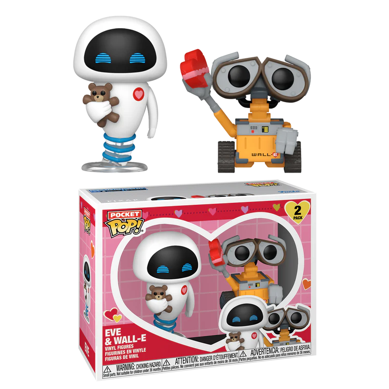 VALENTINES - Pocket Pop 2 Pack- Wall-E & Eve 