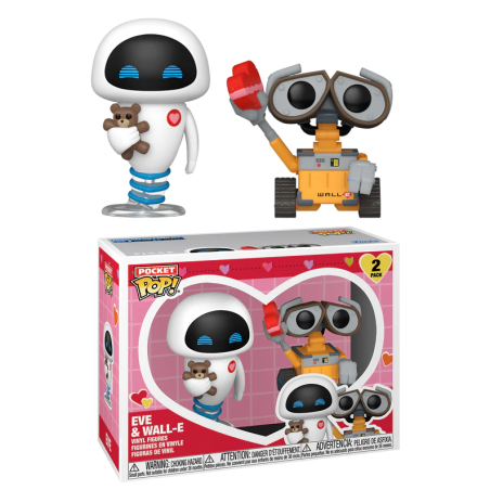 VALENTINES - Pocket Pop 2 Pack- Wall-E & Eve 