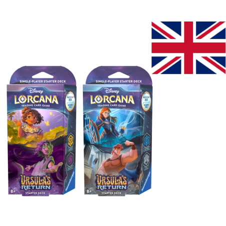 DISNEY - Lorcana - Trading Cards Boite de 8 Starters Chapitre 4 - UK 
