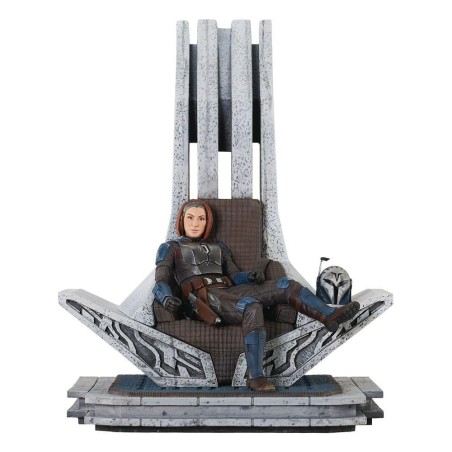 THE MANDALORIAN - Bo-Katan sur Throne - Statue Premier Collection 35cm 