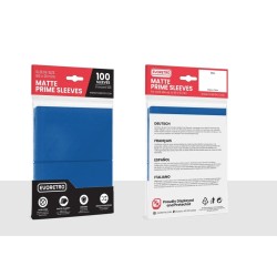 EVORETRO -Pochettes cartes mates F. stand. 66x91mm Bleu Petro 100-Pack 2