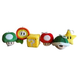 SUPER MARIO - Assortiment de 12 Bag Clips Peluches - 10cm 2