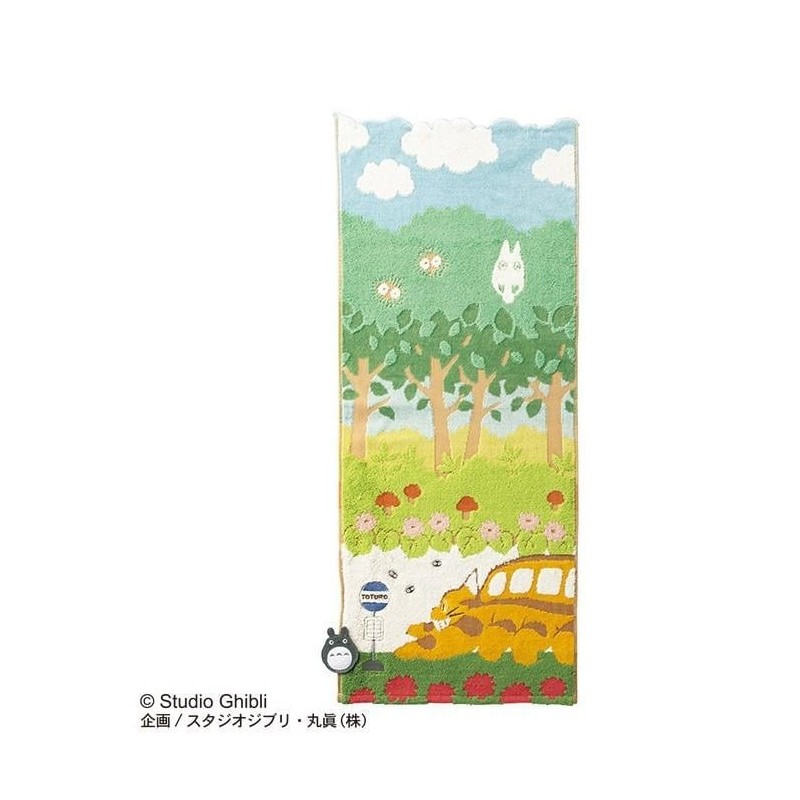 MON VOISIN TOTORO - Chatbus en chemin - Serviette 34x80cm 