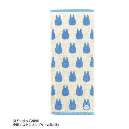 MON VOISIN TOTORO - Silhouette Totoro Bleu - Serviette 33x80cm 