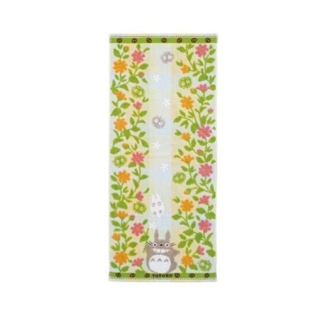 MON VOISIN TOTORO - Totoro Jardin de fleurs - Serviette 34x80cm 