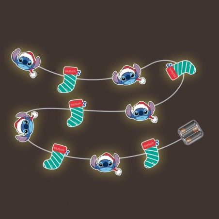 STITCH - Guirlande Lumineuse Noël - 10 LED - 1,65m 