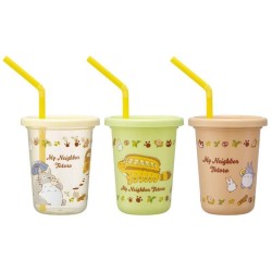 MON VOISIN TOTORO - Set de 3 verres avec pailles 2