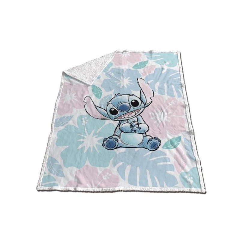 LILO & STITCH - Couverture Sherpa 130x170cm - Stitch 