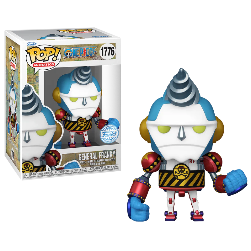 ONE PIECE - POP Animation N° 1776 - General Franky avec Chase (GW) 