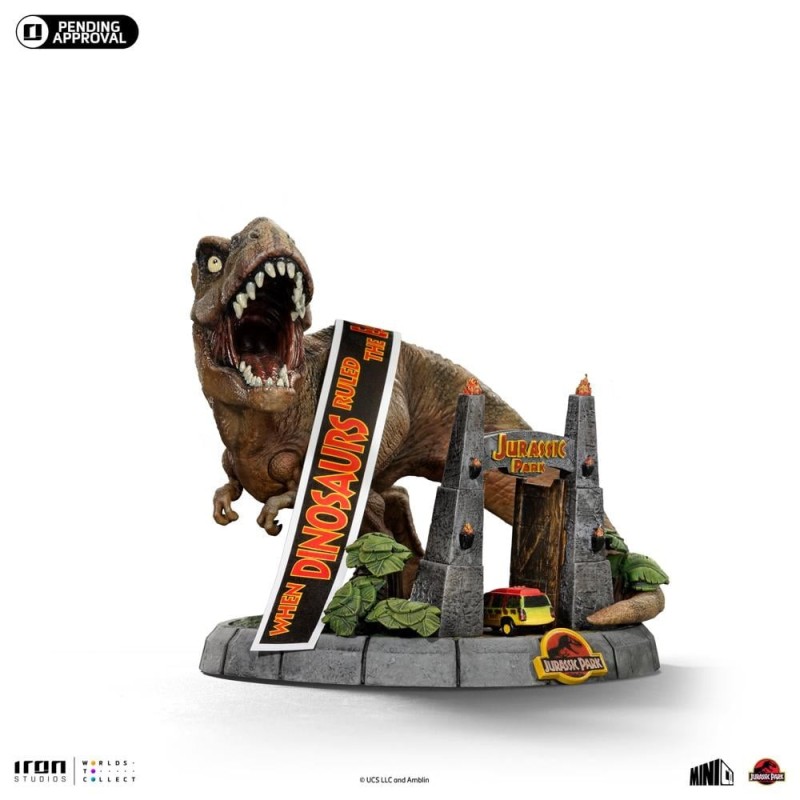 JURASSIC PARK - T-Rex Illusion Deluxe - Statuette Minico 14.8cm 