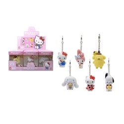 HELLO KITTY - Pocket Hero - Assortiment 12 Porte-Clés WINDOW BOX 6-7cm 2