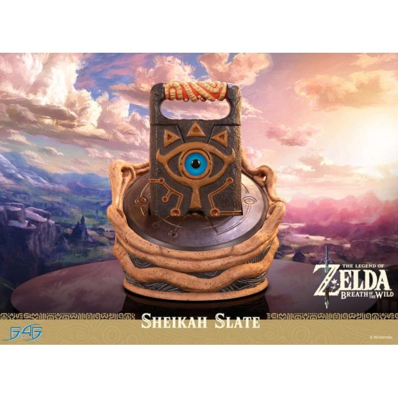 LEGEND OF ZELDA BREATH OF THE WILD - Tablette Sheikah - Statuette 24cm 