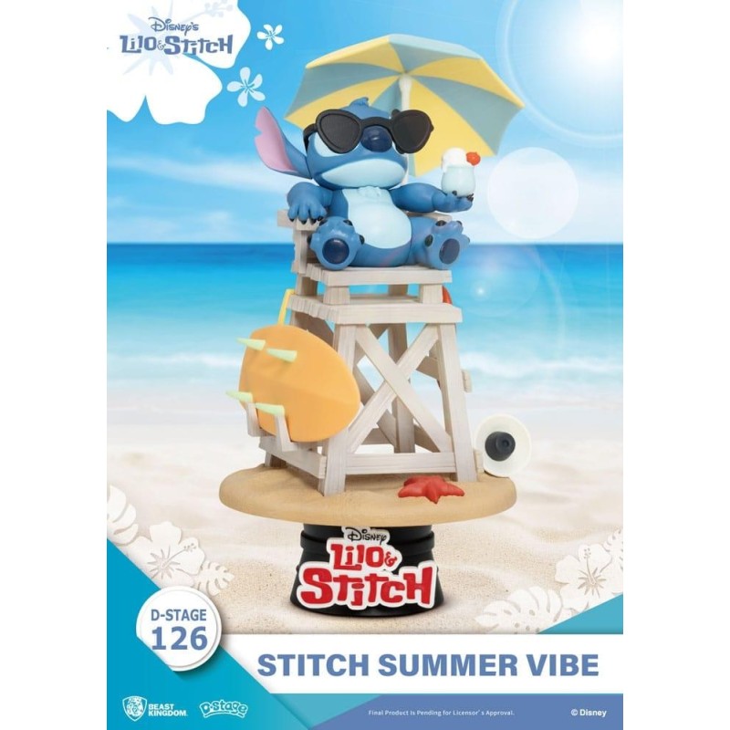 LILO & STITCH - Stitch Summer Vibe - Diorama D-Stage 16.4cm 