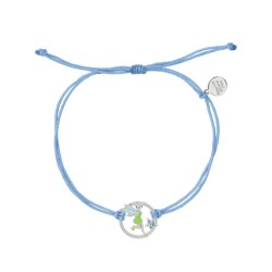 LA FEE CLOCHETTE - Bracelet Cordes Ajustable + Pendentif 