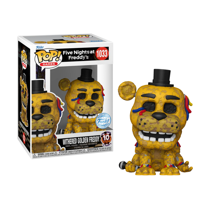 FIVE NIGHTS AT FREDDY'S - POP Gaming N° 1033 - Withered Golden Freedy 