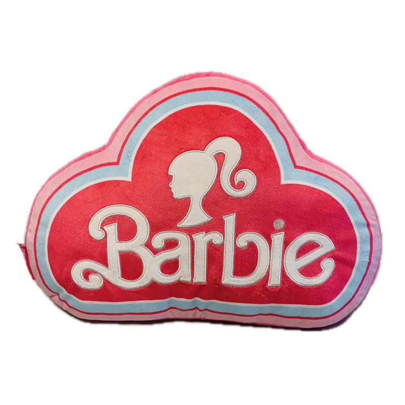 BARBIE - Logo - Coussin 3D Velboa - 40cm 