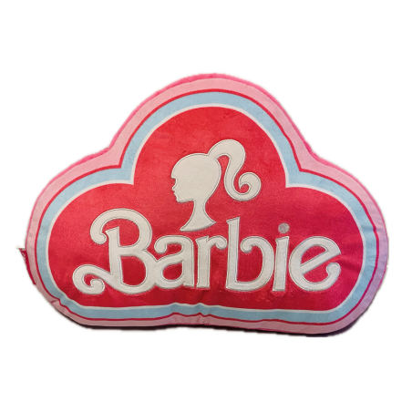 BARBIE - Logo - Coussin 3D Velboa - 40cm 