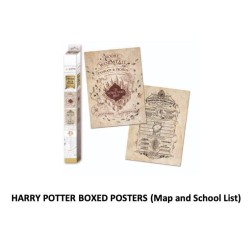 HARRY POTTER - Map & School List - Set 2 Posters 52 x 38cm 2