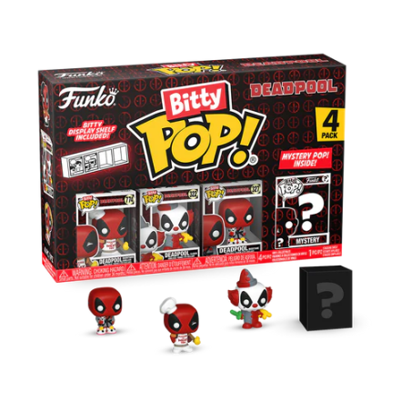 DEADPOOL - Bitty Pop 4 Pack 2.5cm - BBQ Master 
