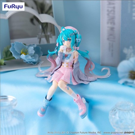 HATSUNE MIKU - Love Sailor Grey Color - Statuette Noodle Stopper 13cm 