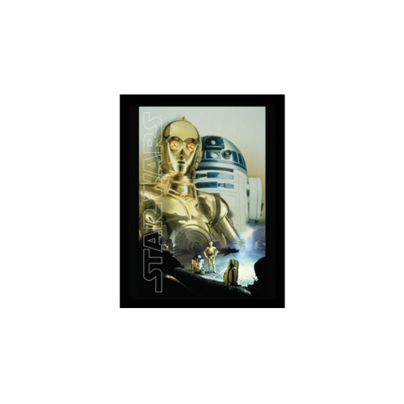 STAR WARS - Droids Key Art - Impression encadrée 30x40cm 