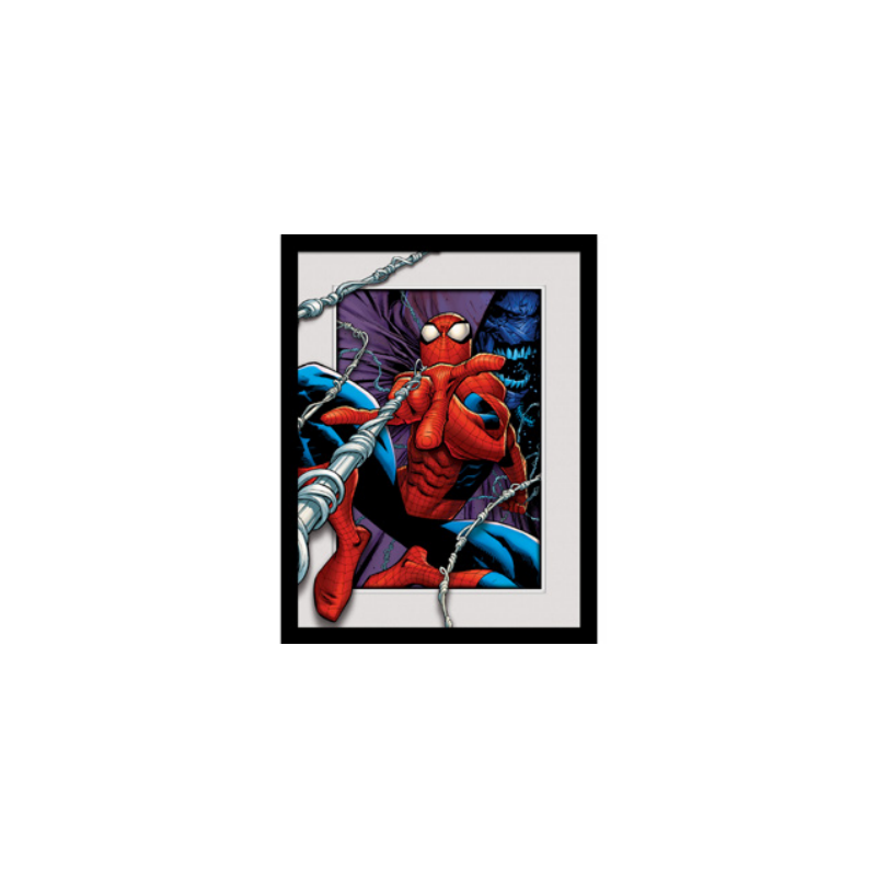 SPIDER-MAN - Swinging - Impression encadrée 30x40cm 