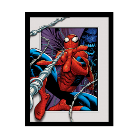 SPIDER-MAN - Swinging - Impression encadrée 30x40cm 