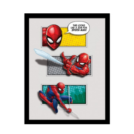 SPIDER-MAN - Looks Like A Job - Impression encadrée 30x40cm 