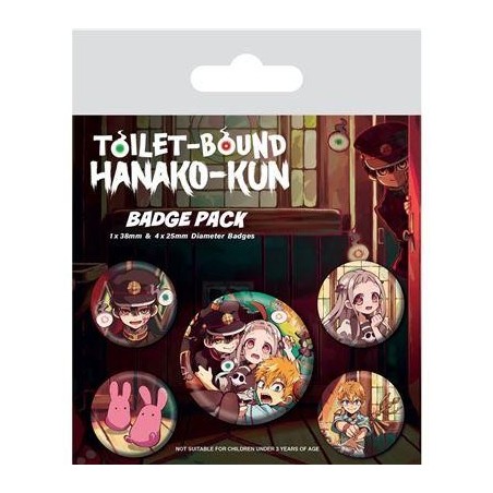 TOILET BOUND HANAKO-KUN - Personnages - Pack 5 Badges 